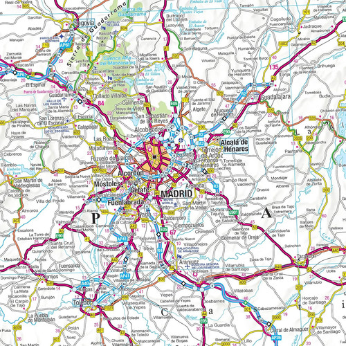 Philip road map spain and - philip's,