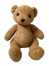 Brown Teddy Bear Soft Toy Beanie Filling Stuffed Plush 11" Black Nose Cute