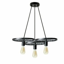 Vintage Pendant Lights Industrial 3 Way Wheel Ceiling Hanging Retro Lamp