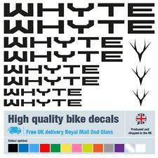 Whyte bike labels / decals / stickers, 5+ years external quality (26 pack)