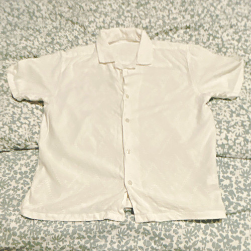 White cotton short - white,
