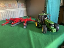 Bruder JOHN DEERE TRACTOR with KUHN DISC HARROW 