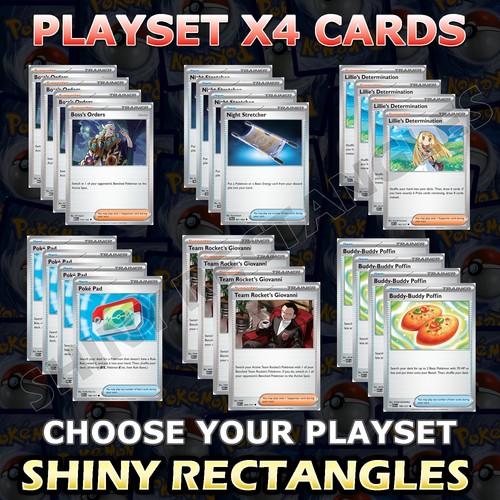 Pokemon tcg playset - x4, card