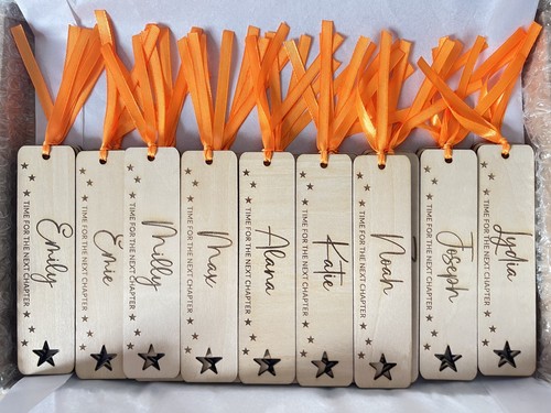 Personalised wooden bookmark - wooden,