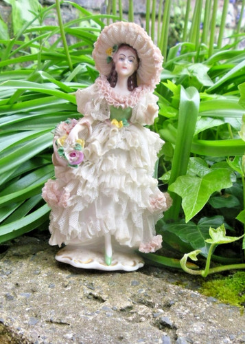 Damaged antique dresden - damaged,
