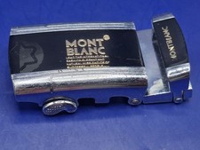 Mont Blanc Vintage  Silver Black And Gold Belt Buckle