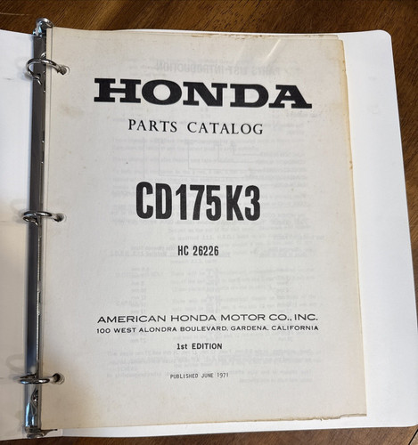 Honda factory parts catalog - factory,