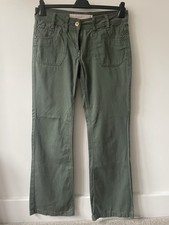 Next Boyfriend Khaki Green Trousers Size 10