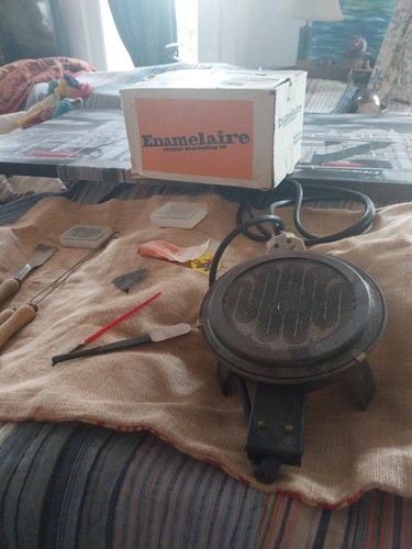 Enamelling kiln enamelaire - enamelling, by