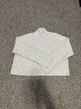 Oversized ribbed high neck