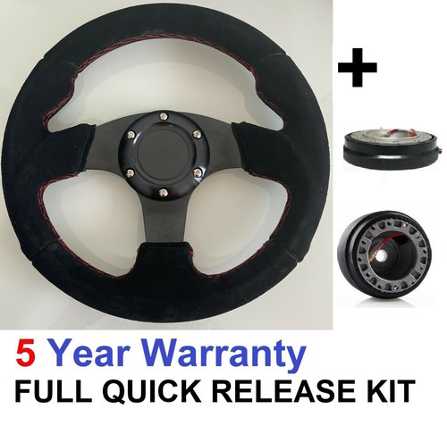 Quick release suede steering - quick,
