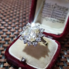 Sterling Silver Cluster Ring