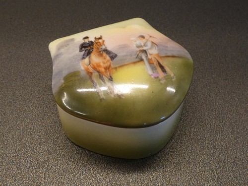 Vintage china trinket box - vintage,