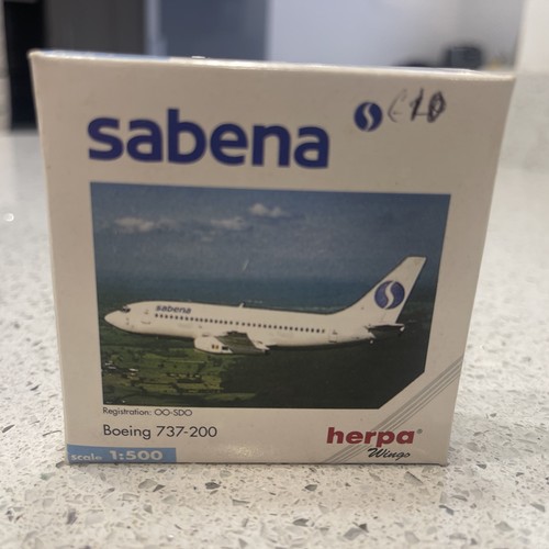 Herpa wings 500 sabena b737 - wings,
