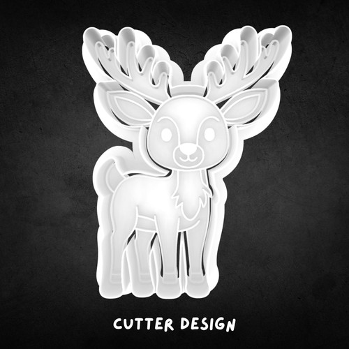 Reindeer cookie cutter and - reindeer,