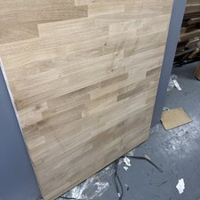 Solid Oak Kitchen Worktop Off Cut 60mm X 1000mm X 830mm J3-4