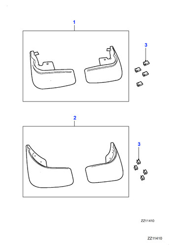 Jaguar genuine clip clamps - clip, for