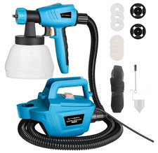 Tilswall 800W Paint Gun with Removable Tank 1300ml, Max 1200ml/min 2 Spray Patte