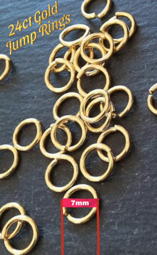 Solid 24ct gold jump - 24ct,