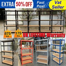 5Tier Garage Shelf Heavy Duty Shelving Storage Racking Unit Boltless Shelves Hot