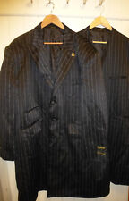 mens GIANNI VIRONI MATCHING BLACK MORNING JACKET & WAISTCOAT SIZE 52"R CHEST