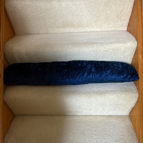 Navy blue velvety fabric - navy,