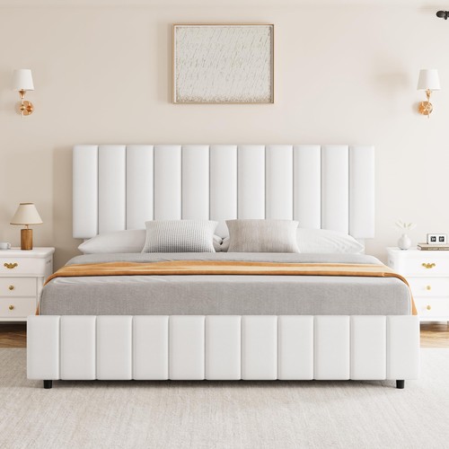 Queen bed frame with drawers - frame,