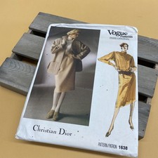 Christian Dior Wardrobe Vogue Patterns Paris Original 1638 12 Only Skirt Cut