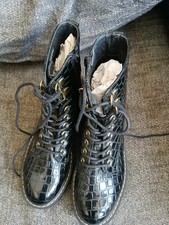 New Ladies Topshop Black Ankle