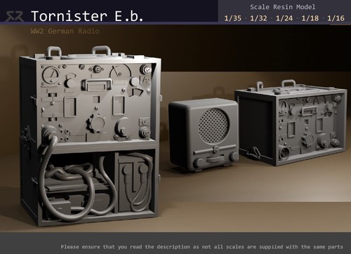 Tornister ww2 german radio - e.b,