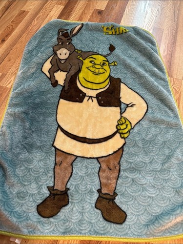 Shrek plush fleece throw - plush,