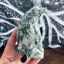 XL  Tree Agate Crystal Penguin