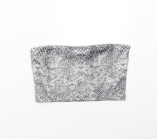 Topshop Womens Silver Animal