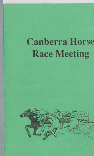 Canberra horse race - -,