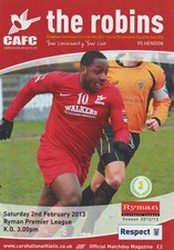 Carshalton Athletic v Hendon - Isthmian Premier - 02/02/13