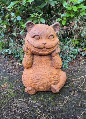 Cast iron garden sculpture - garden,