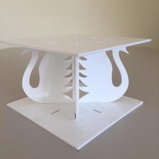 Swans Square Cake Pillars/Separators (for Weddings/Parties) 6"-12" Many Colours