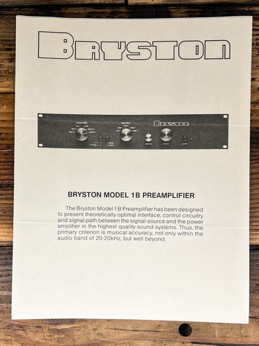 Bryston model preamp - 1b,