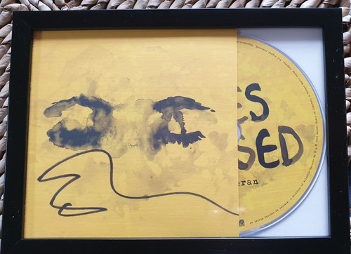 Sheeran hand signed - cd.,