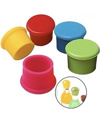 5 Pcs Silicone Wine Bottle Cap