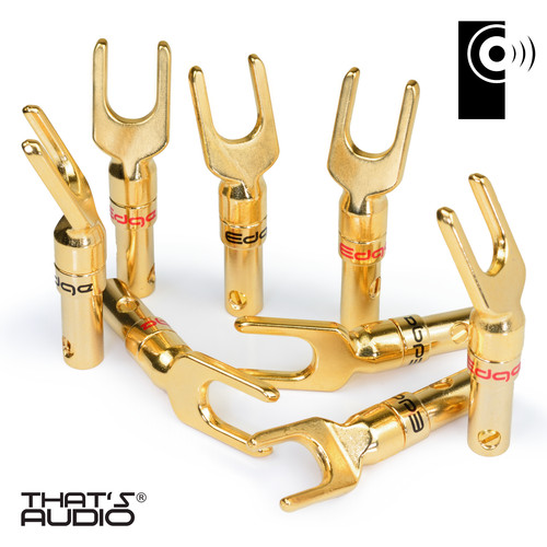 Edge gold plated y - gold, fork