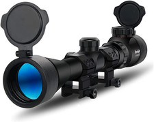 Rifle Scope 3-9X40 EG Red & Green Illuminated Sight with Flip Cover
