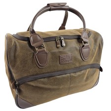 Kangol Medium Brown Faux Leather Duffle Bag Holdall Travel Overnight Weekend Bag