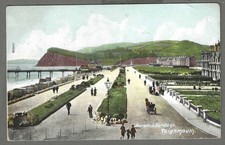 Vintage postcard Parade & Gardens, Teignmouth, Devon. pmk Teignmouth 1907