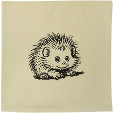 40cm x 40cm 'African Pygmy Hedgehog' Canvas Cushion Cover (CV00035618)