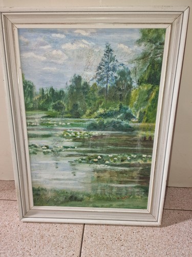 Oil painting venton - by, d.m.