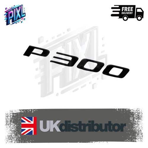 Gloss black p300 badge for - badge,