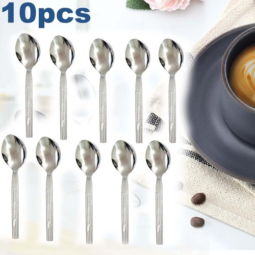 10x tea spoons stainless steel - spoons,