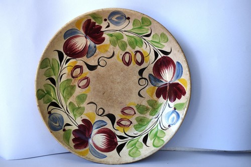 Antique spongeware bowl - spongeware,