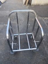 Commercial Tray Trolley Clearing Canteen Store Catering Lockable Castors Kitchen